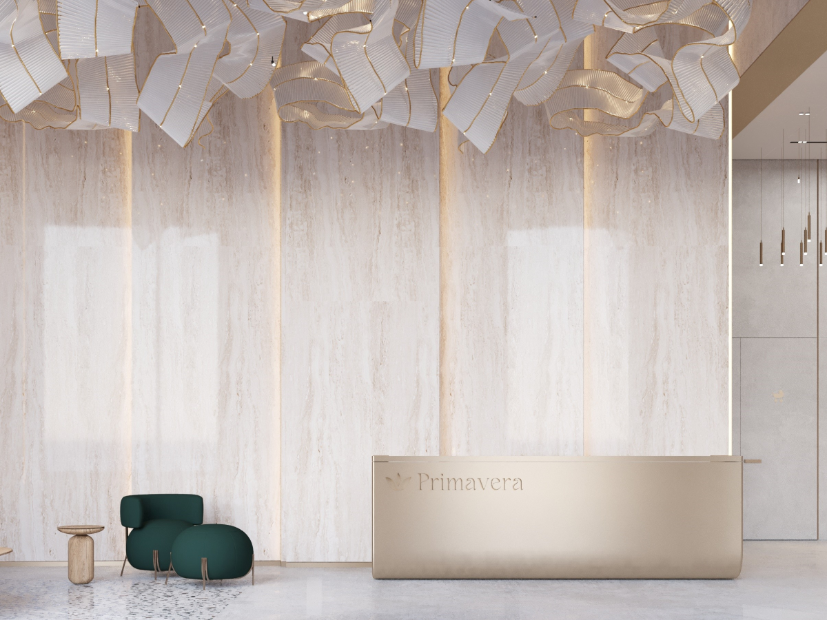 Лобби и входная группа жилого комплекса